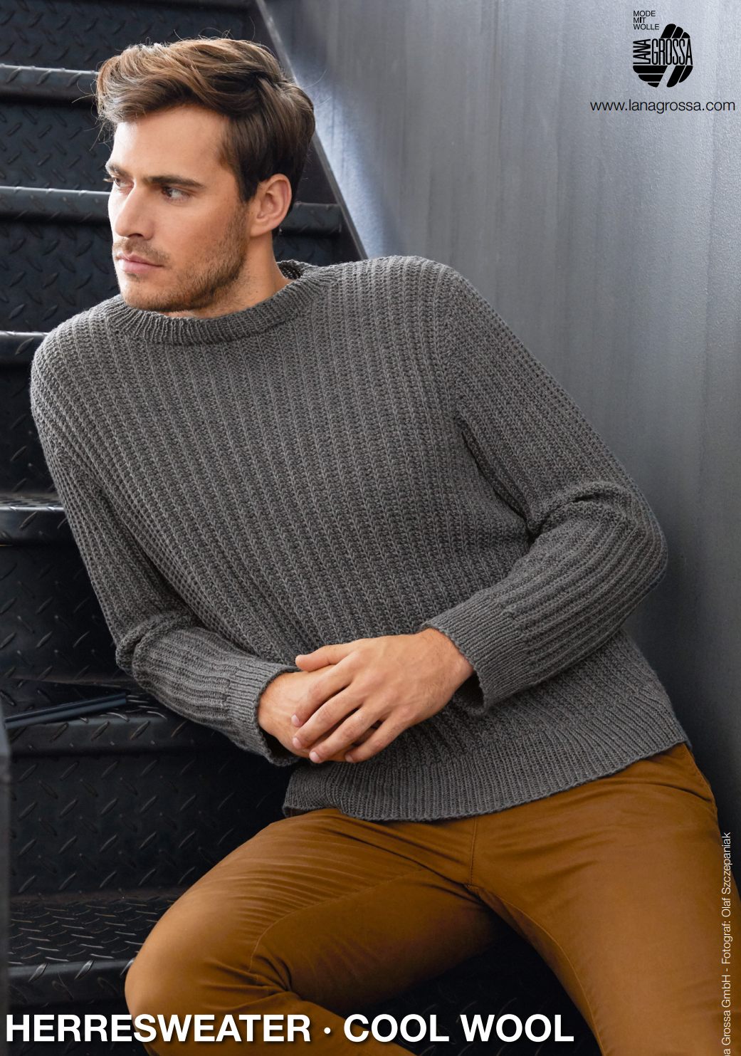 parfume Flåde Anbefalede Herre Sweater - Cool Wool Melange (GOTS) Dansk opskrift