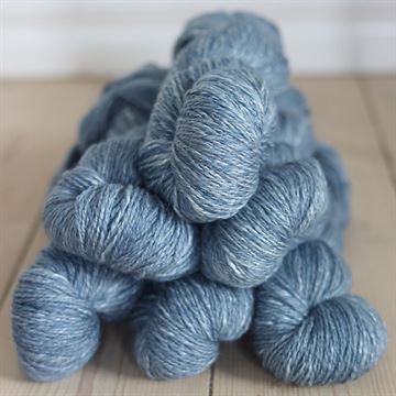 Håndfarvet Økologisk uld med bomuld 