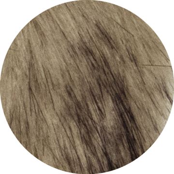 POMPON kunsthår - langhåret -  Natur/sort 257