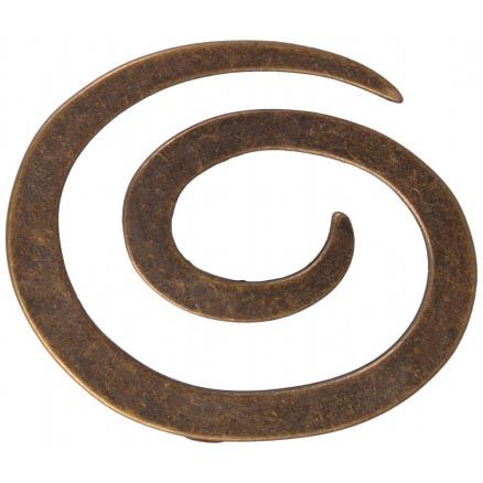 Sjalsnål - spiral (Farve: Gl. guld)