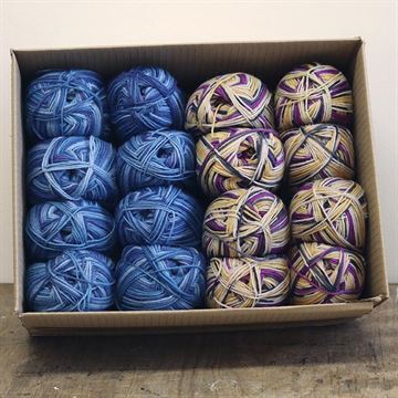 Sock Box 75 - Mixed 6  - minimum 8 par strømper